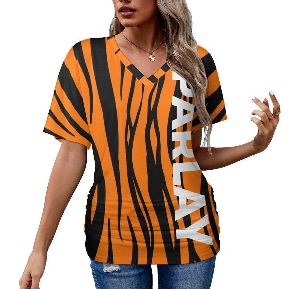 Women's V-Neck Tiger Rush Shirt